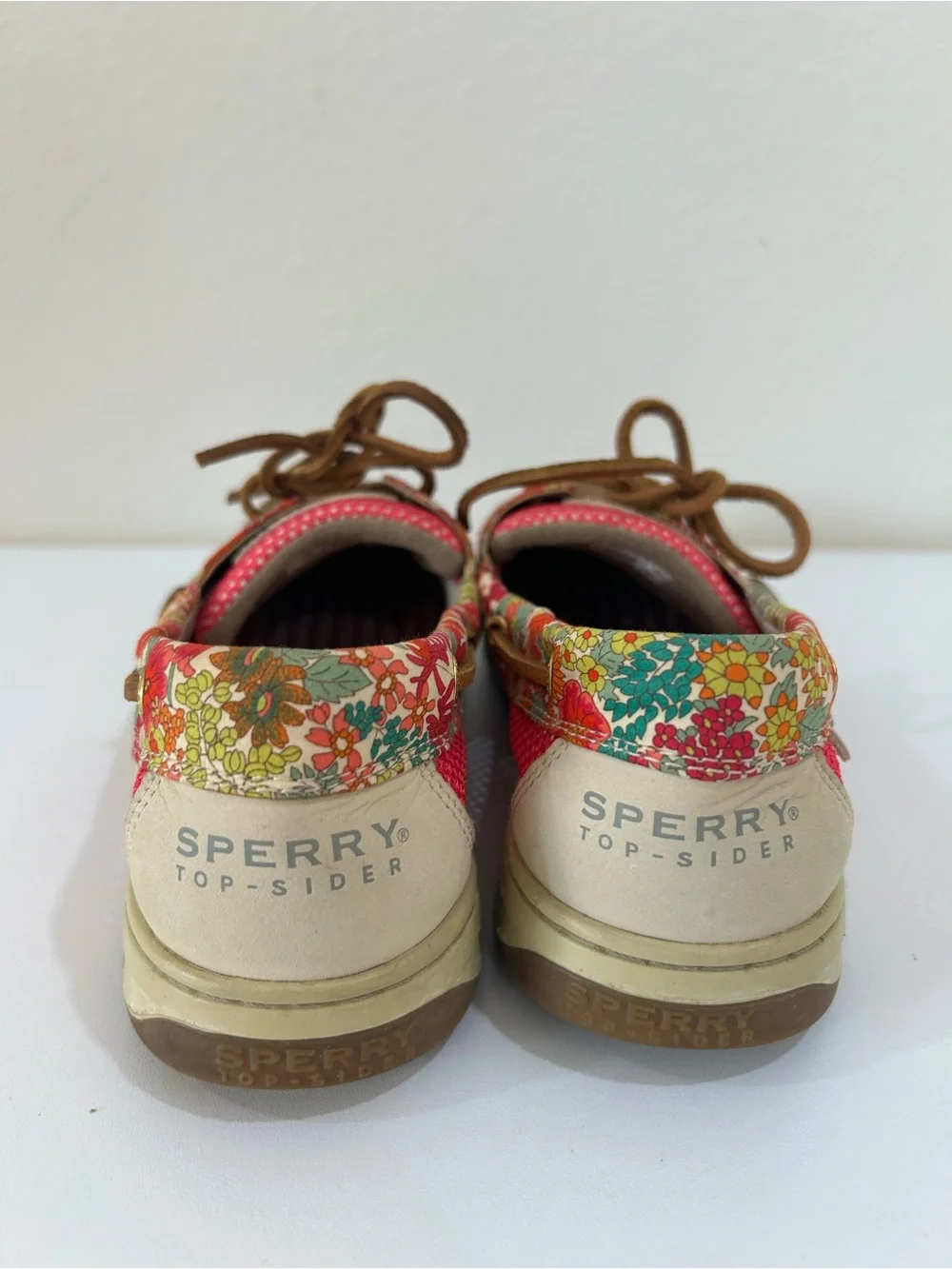 Sperry Top Sider Bluefish Liberty Floral Woman’s Boat Shoe With Mesh Side Panels
